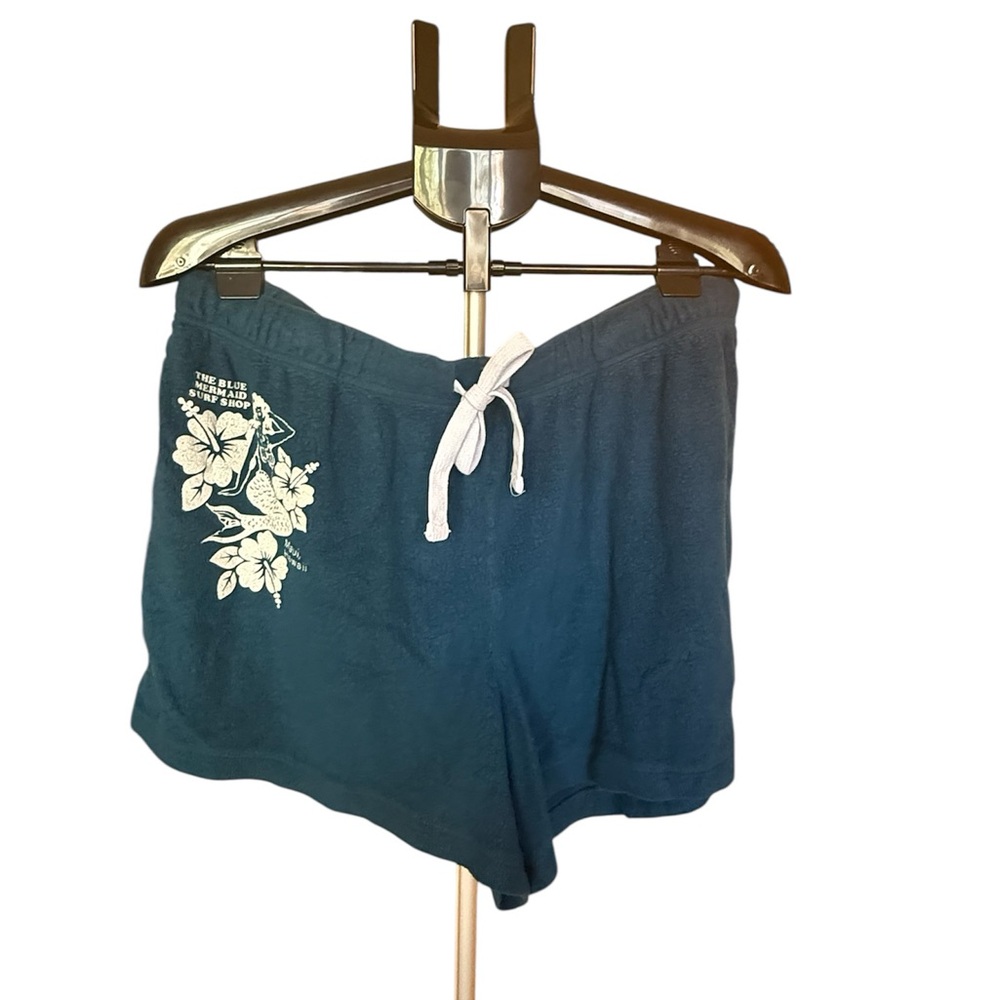 Grayson Threads Teal Floral Women's Athletic Shorts